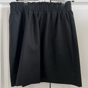 JCrew lined black mini skirt